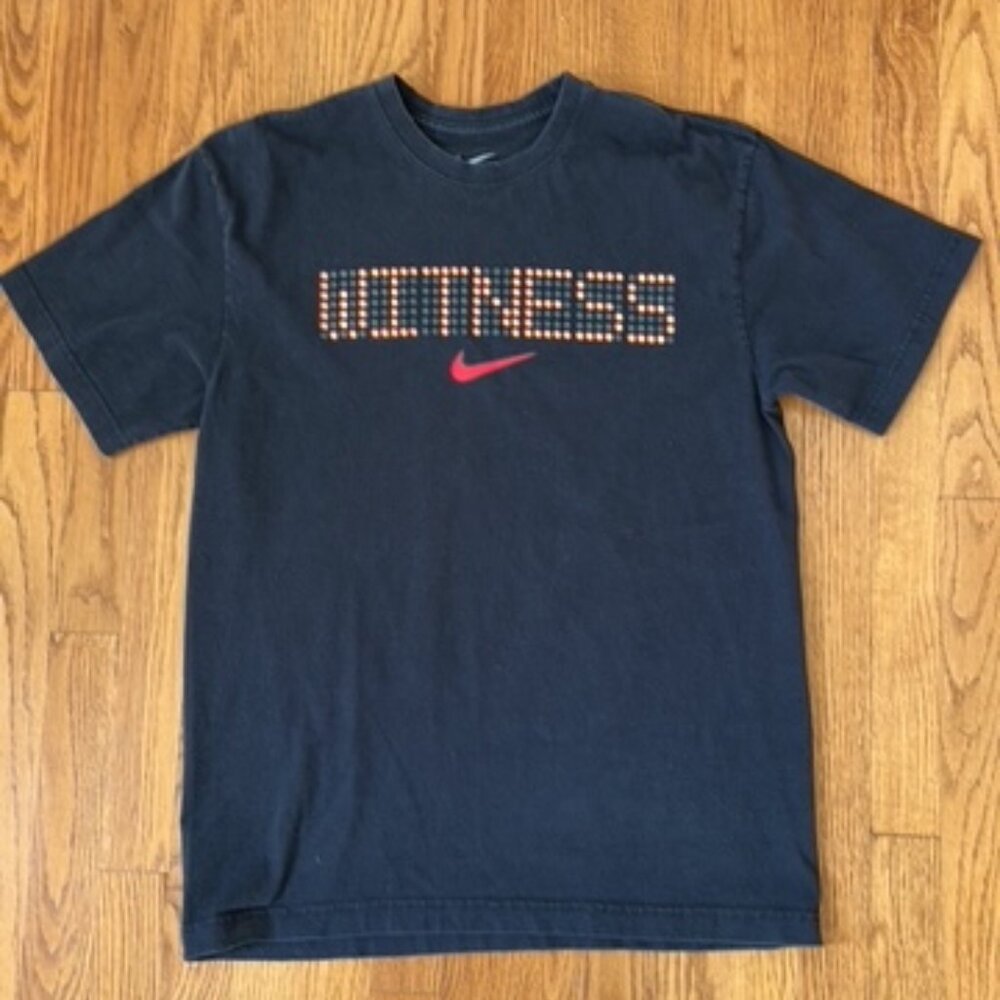 Nike LeBron James Witness T-Shirt Men's Size M Black Loose Fit 100% Cotton
